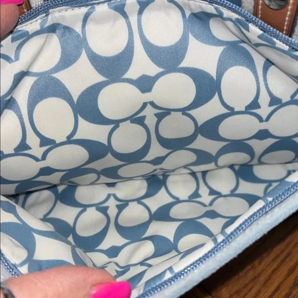 Coach Hamptons Weekend Satin Tote - Picture 9 of 12